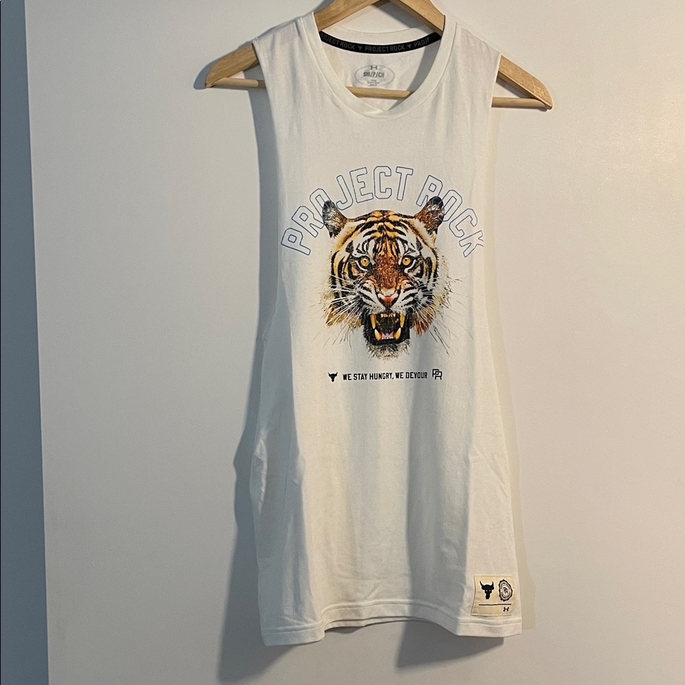 Under Armour Project Rock Tank Top Tiger 🐅 Workout Gear
